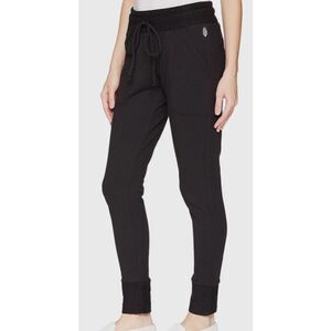 Free people Movement Sunny Skinny BLACK JOGGERS SWEATPANTS sz L